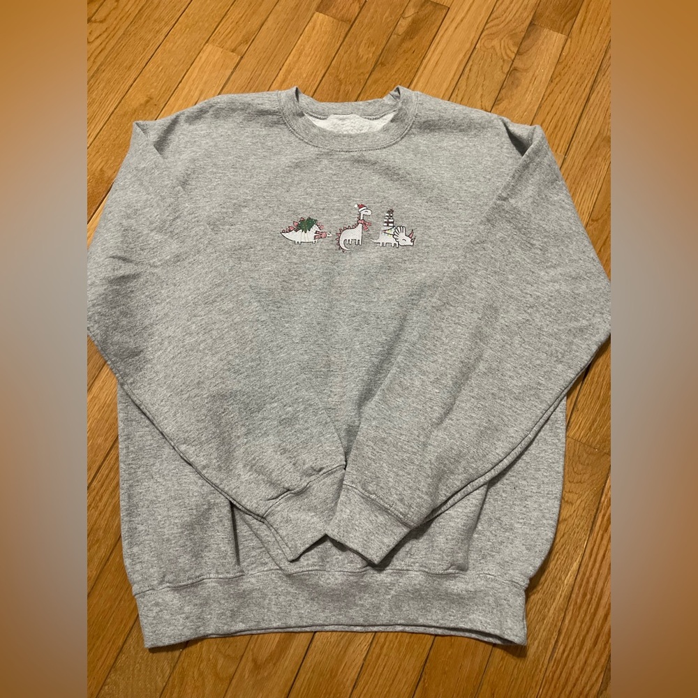 Dinosaur Christmas Crewneck
